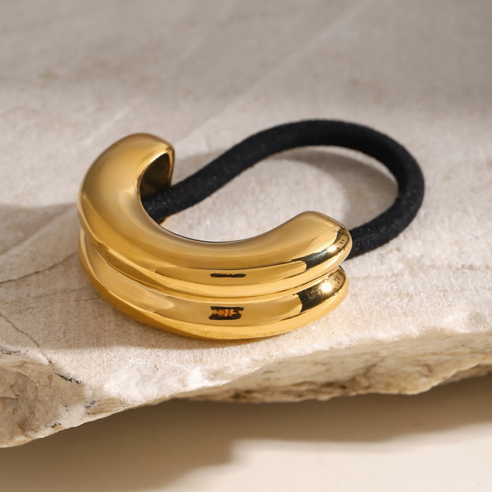 Petite Glossy Double Arch Pony Cuff.