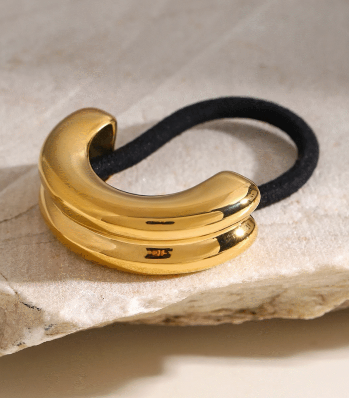 Petite Glossy Double Arch Pony Cuff.