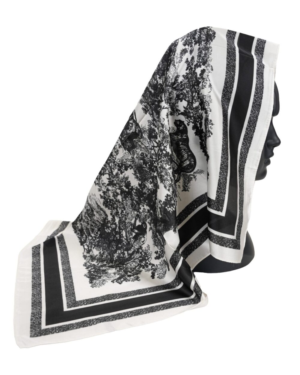 Black D Square Scarf – Image 3