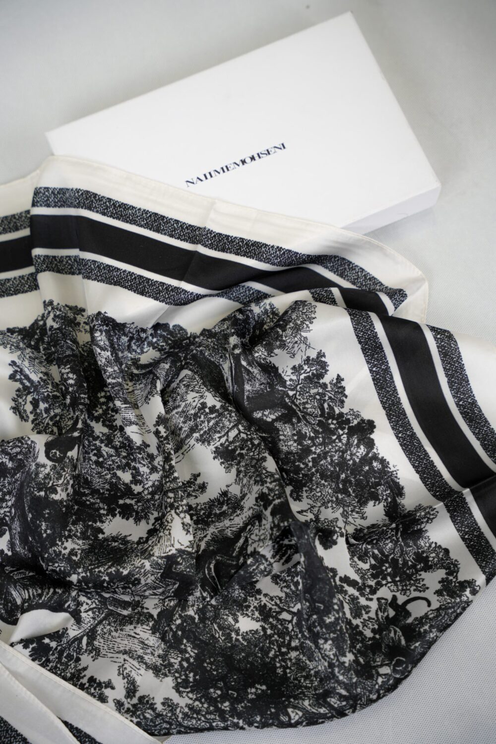 Black D Square Scarf – Image 4