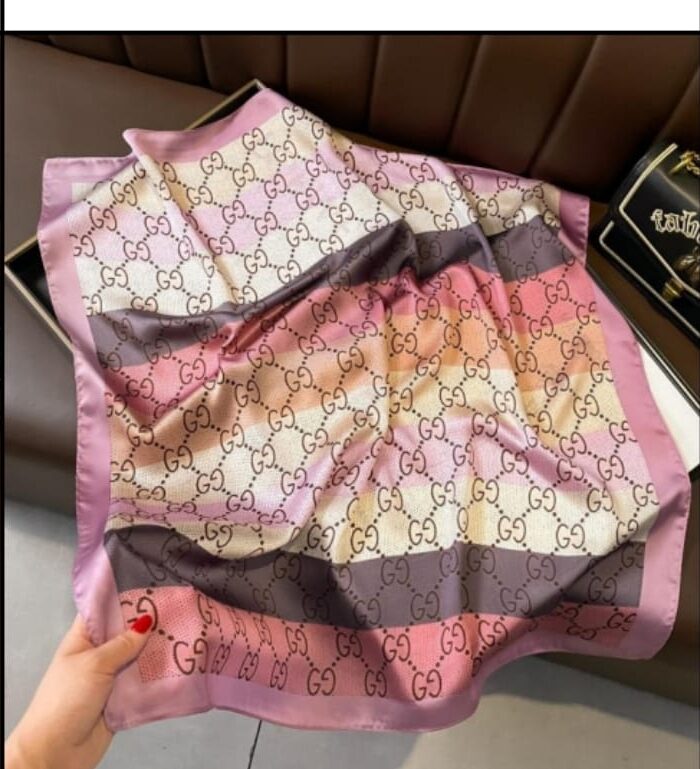 Purple G Square Scarf