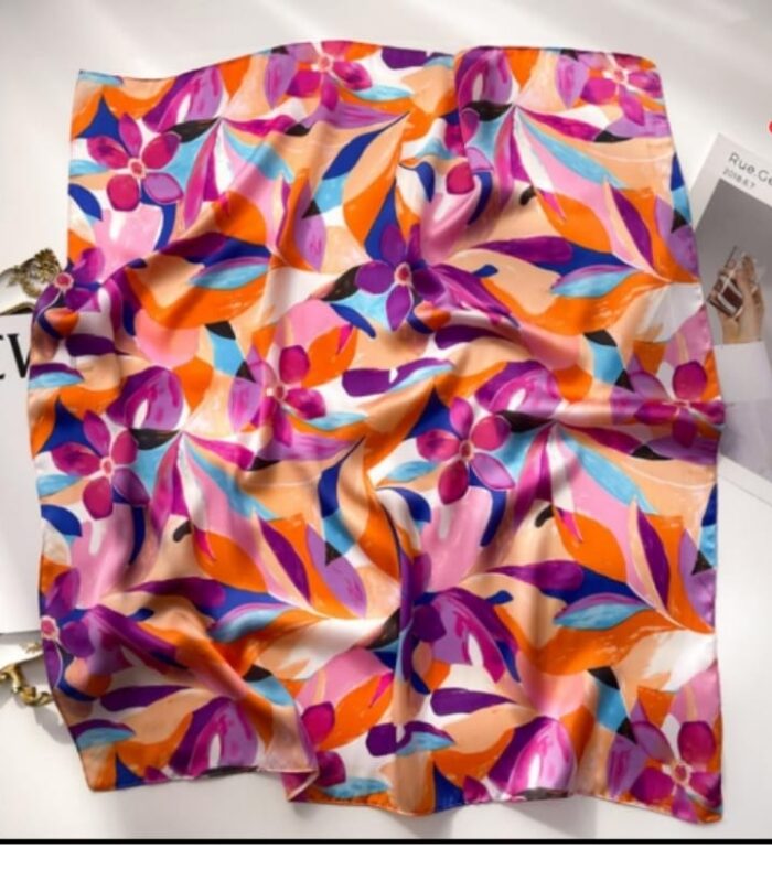 Purple square scarf