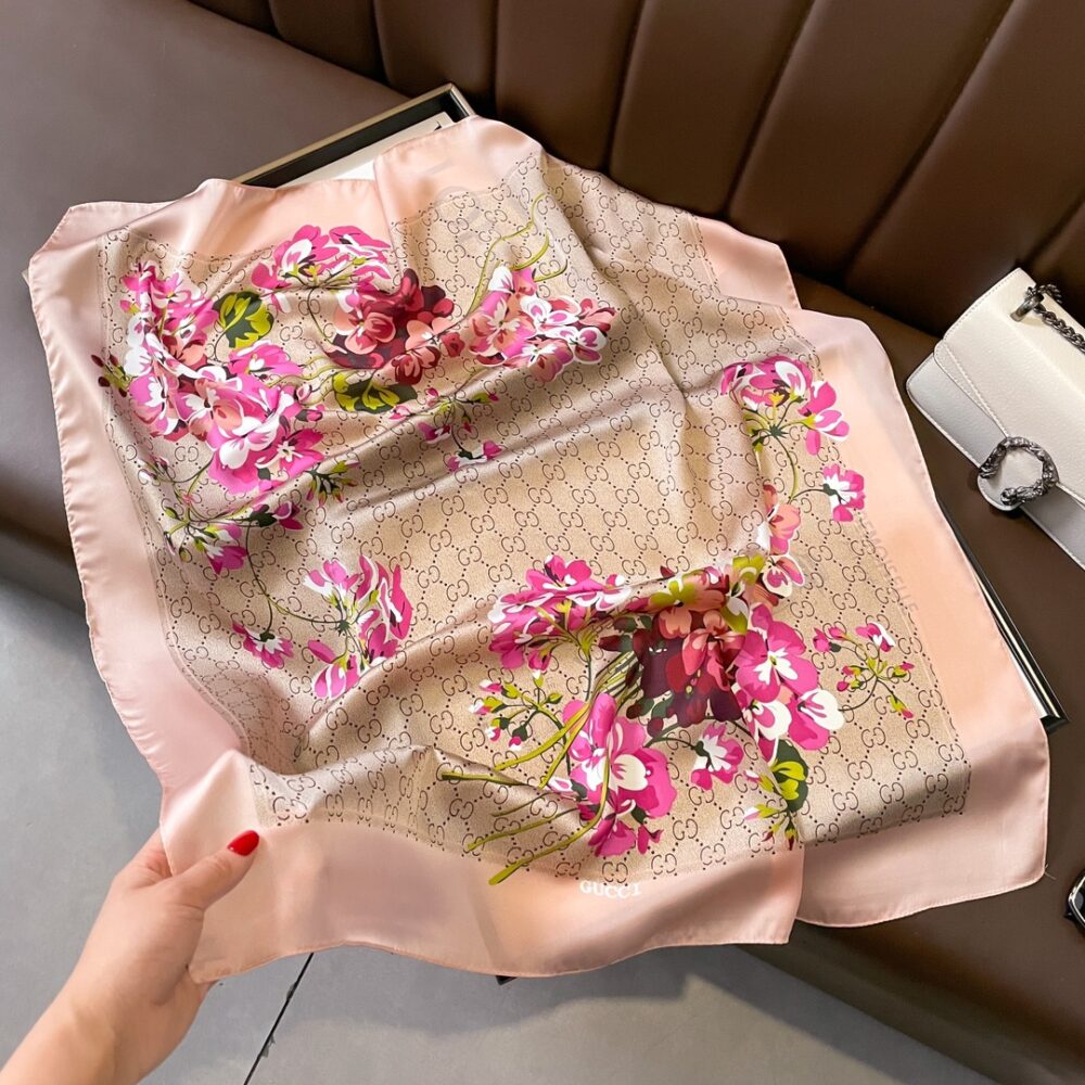 Pink G Square Scarf