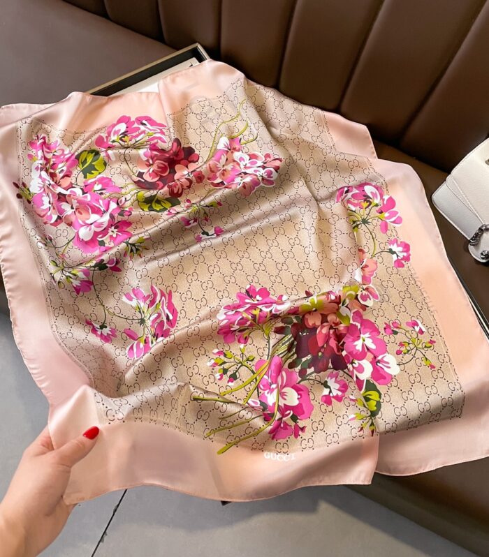 Pink G Square Scarf