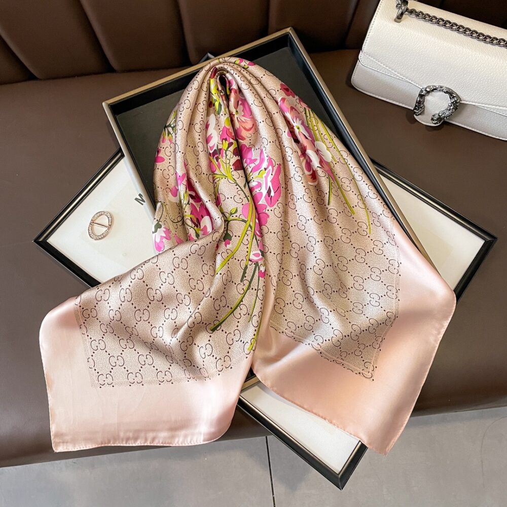 Pink G Square Scarf – Image 2
