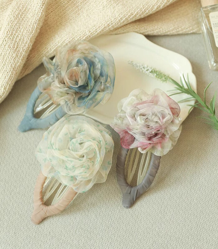 Floral bec de canard Hair Clip