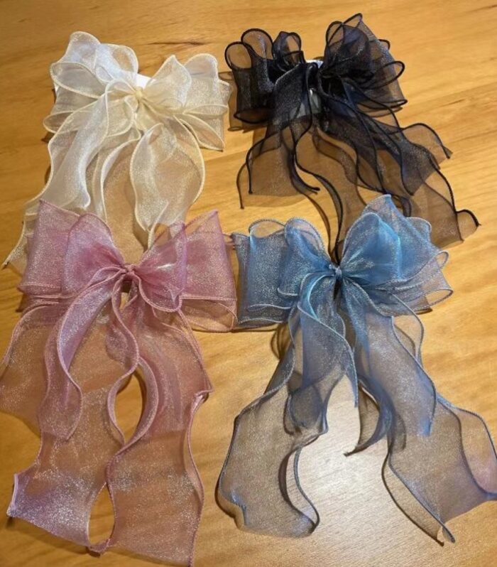 Organza Hair Bows ( 02 pièces)