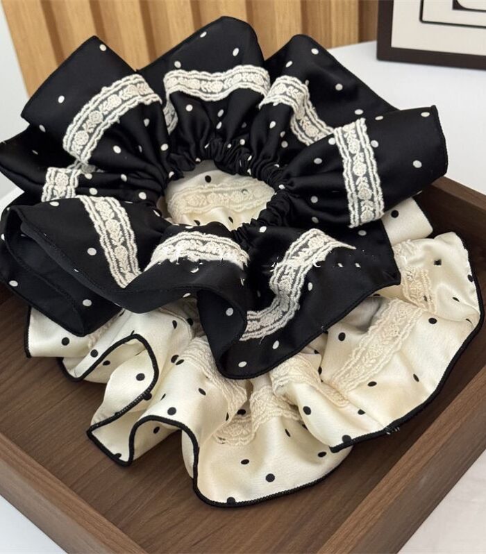 Chouchous de cheveux en dentelle française (2 pièces)
