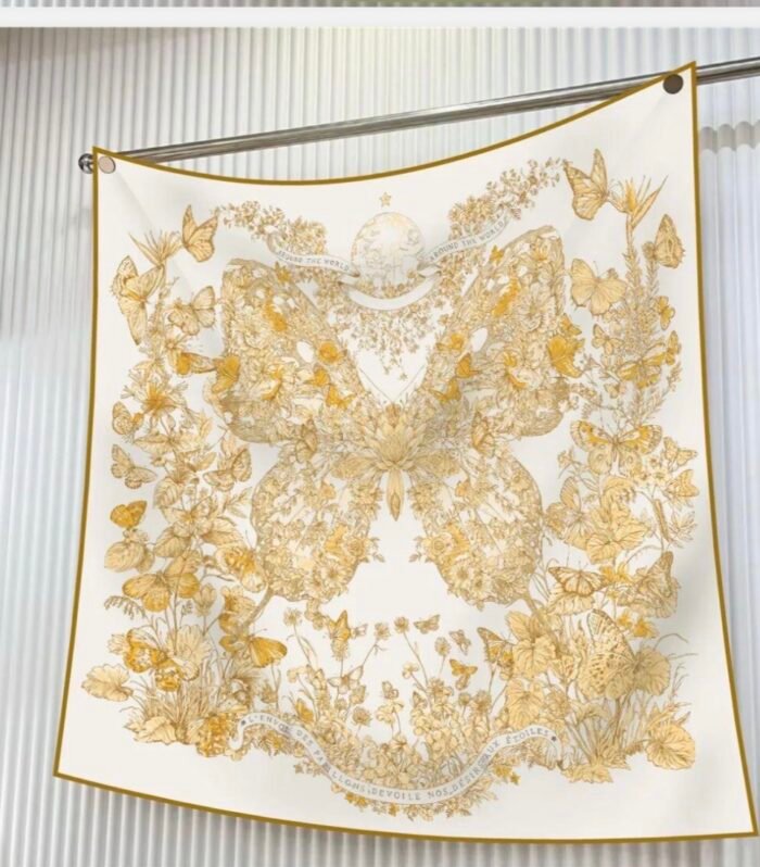 Butterfly Yellow Scarf